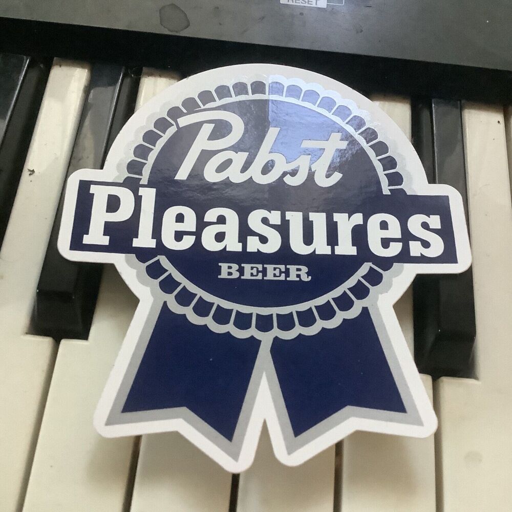 Pabst blue ribbon x pleasures sticker ftp Fuct supreme beer collectible